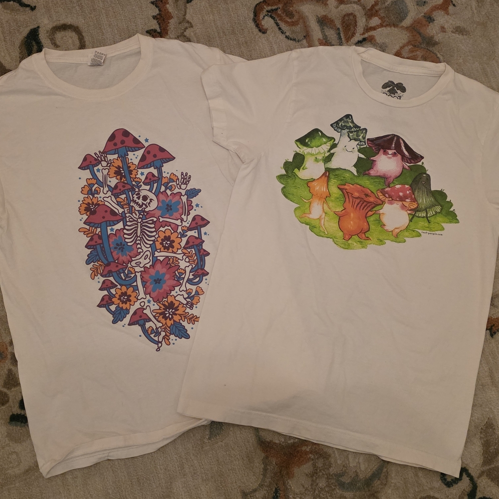 Graphic Tshirts With Mushrooms